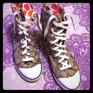 Coach signature high tops. Size 6.5